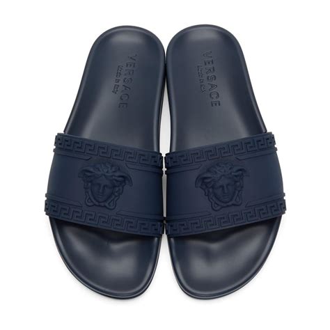 versace men's slide sandals|versace flip flops men's.